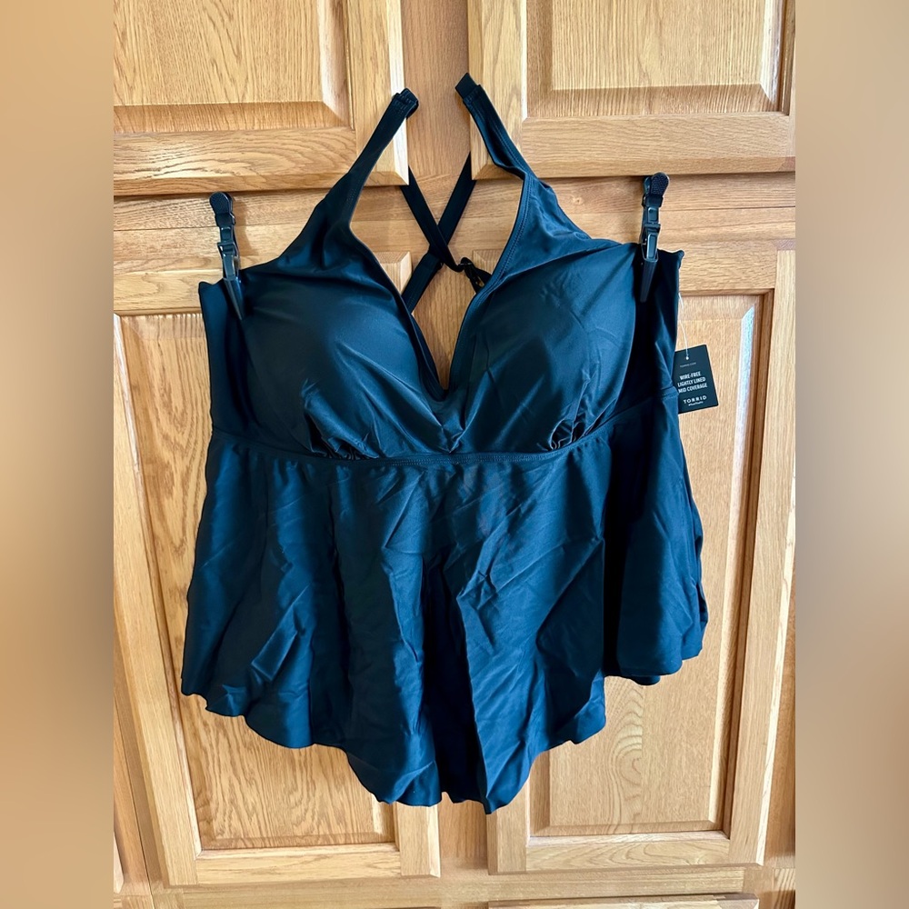 Torrid black swim top